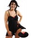 schwarzes Babydoll Margeritta M/1019 von Andalea Dessous Produktbild