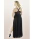 schwarzes langes Kleid M/1074 von Andalea