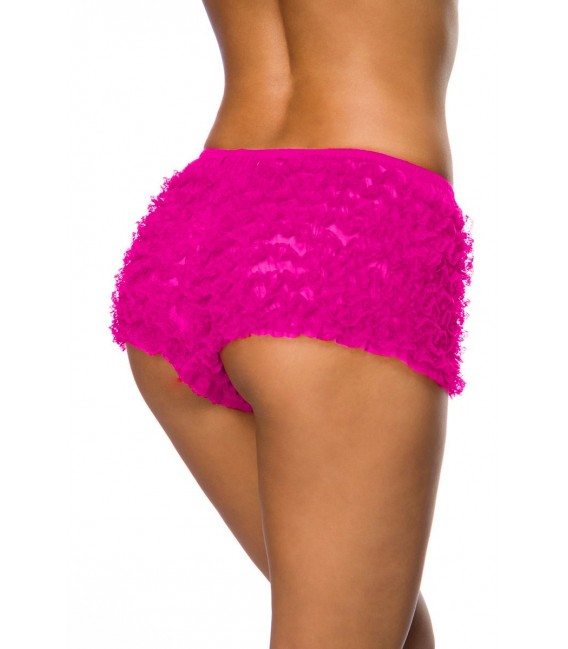 Rüschen-Panty nostalgisch im Burlesque-Stil pink - Bild 3