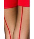 Stockings mit Naht schwarz/rot - AT11422 Bild 5