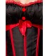Burlesque-Corsage in schwarz/rot Bild 3