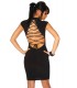 Kleid mit Schnürung schwarz - AT11888 Bild 4