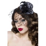 Rockabilly-Minihut / Fascinator leo - AT12096