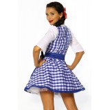 Dirndl blau/weiß