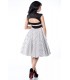 Rockabilly-Kleid weiß/schwarz - AT12119