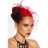 Minihut / Fascinator rot - AT12145