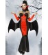 extravagantes Vampirkostüm mit Fledermausschwingen