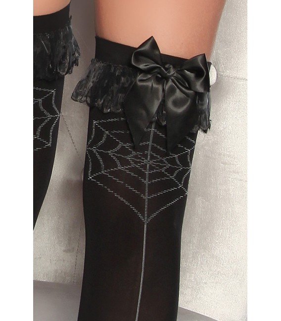 stylische Stockings mit Spinnenmotiv - Spiderwoman-Stockings