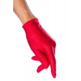 Satin-Handschuhe kurz rot - AT12714