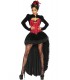 vierteiliges Burlesque-Kostüm, bestehend aus Rock, Petticoat, Corsage und Bolero