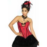 vierteiliges Burlesque-Kostüm, bestehend aus Rock, Petticoat, Corsage und Bolero