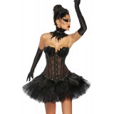 Black Swan Swan Corsage schwarz