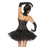 Black Swan Swan Corsage schwarz