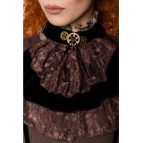 Steampunk-Bluse mit stilvollem Paisley-Muster