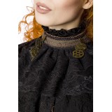 Steampunk-Bluse mit abnehmbarem Jabot