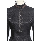 Steampunk-Bluse mit abnehmbarem Jabot