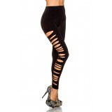 Leggings mit seitlichen Cutouts schwarz