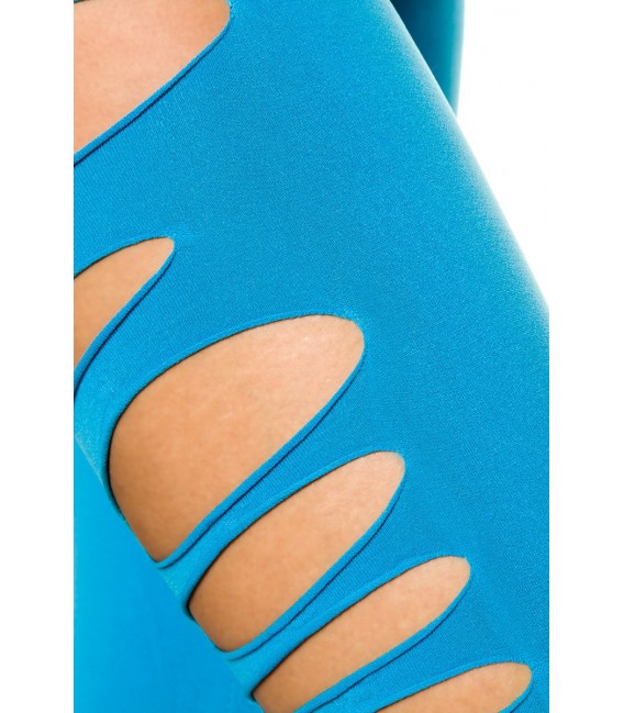 Leggings mit seitlichen Cutouts blau