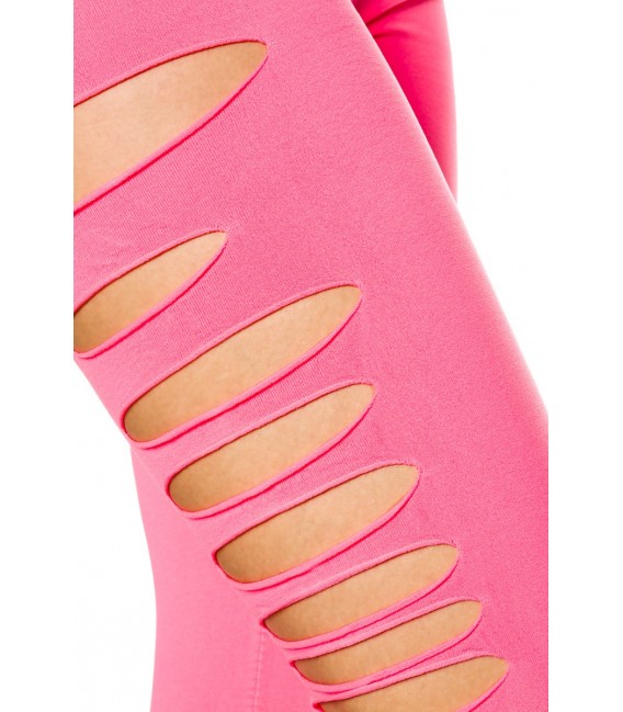 Leggings mit seitlichen Cutouts pink