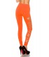 Leggings mit seitlichen Cutouts orange