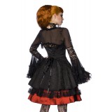 Gothic-Kleid mit Bandeau-Oberteil