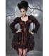 Premium-Vampir-Kostüm im Barockstil mit dekorativen Applikationen aus Spitze 
