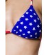 Triangel-Bikini mit amerikanischer Flagge