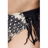 Bandeau-Bikini mit Schlangenmuster