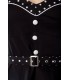 Rockabilly-Kleid schwarz-weiß, inklusive Bolero und Gürtel