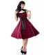 Rockabilly-Kleid in rot-schwarz