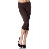 Capri-Leggings mit partiellem Flecht-Design - Bild 2