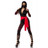 Ninja-Outfit, aus leichter Jersey