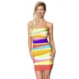 Bandage-Shape-Kleid bunt