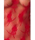 Bodystocking ouvert rot - AT14828