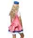 Doll-Kostüm besteht aus Kleid, Bluse, Hut und Schleife