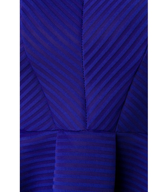 Kleid mit asymmetrischem Saum blau