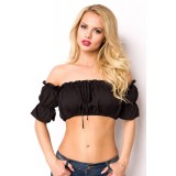 Off Shoulder Top schwarz