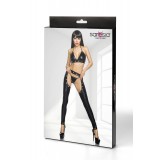 Wetlook-Set von Saresia, bestehend aus Top, Slip und Chaps