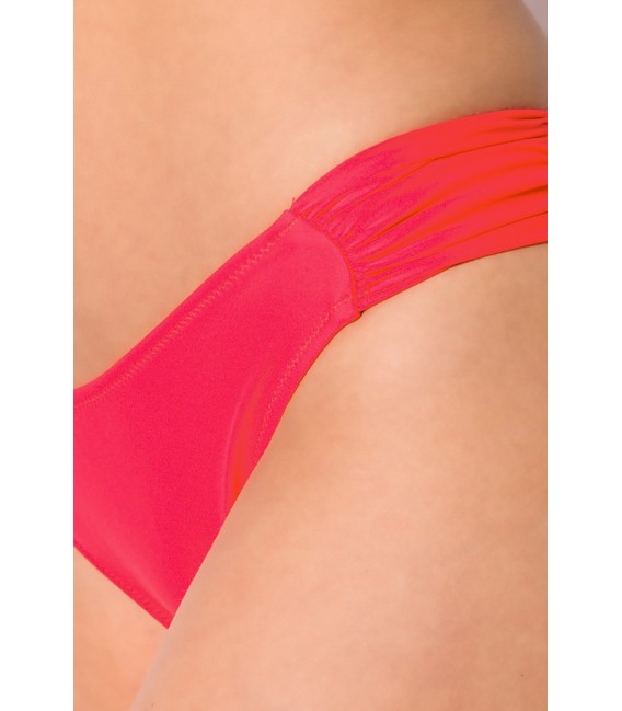 Bandeau Bikini mit leichtem Push-Up-Polster rot