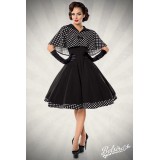 Ärmelloses Swing-Kleid mit Cape von Belsira mit Tellerrock