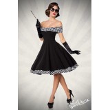 Schulterfreies Swing-Kleid von Belsira mit Tellerock