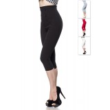 Caprihose mit High Waist Schnitt von Belsira schwarz