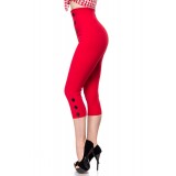 Caprihose mit High Waist Schnitt von Belsira rot