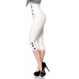 Caprihose mit High Waist Schnitt von Belsira weiß