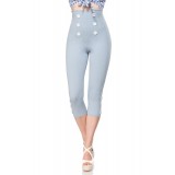 Caprihose mit High Waist Schnitt von Belsira hellblau