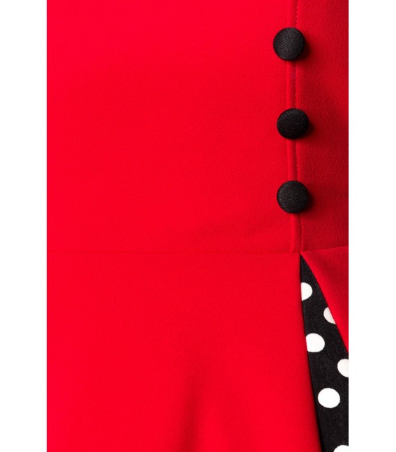 Retrokleid Trägerloses Vintage-Kleid mit Bolero von Belsira Tellerrock mit eingesetzten Godets, sowie einen herzförmigen Ausschn