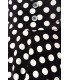 Retrorock - Knieumspielender Tellerrock in High Waist Optik mit extra breitem Bund von Belsira schwarz/weiß