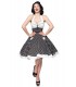 Retrokleid Vintage-Swing-Kleid aus Baumwolle von Belsira schwarz/weiß