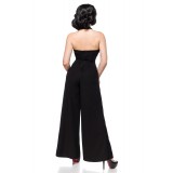 Retro Overall mit tiefem Dekolleté von Belsira schwarz