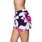 Schlupf-Shorts mit Bundfalten schwarz/pink